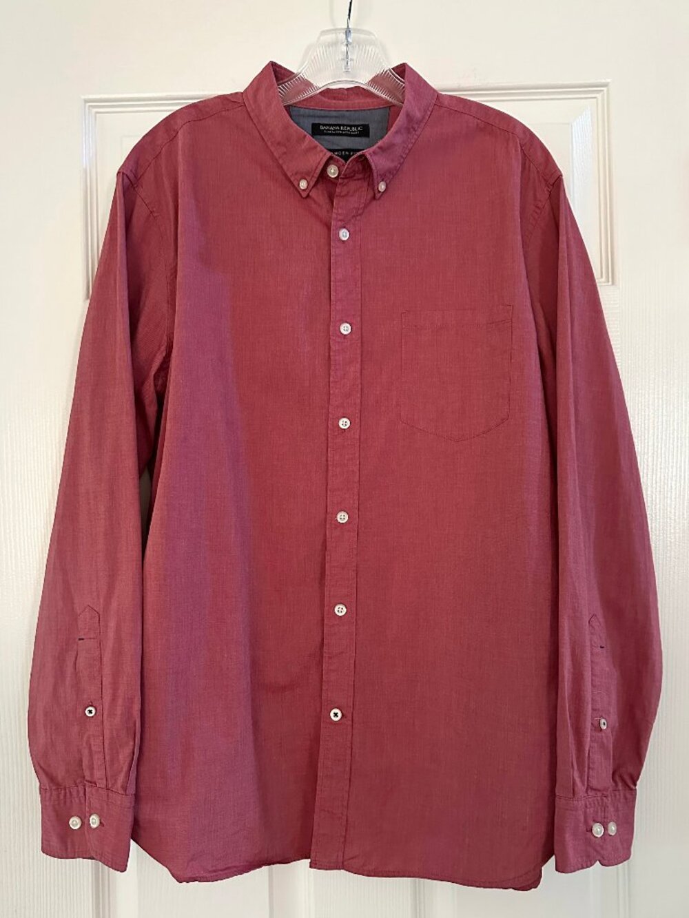 Men's Banana Republic Camden Fit Long Sleeve Button Down Shirt - LARGE